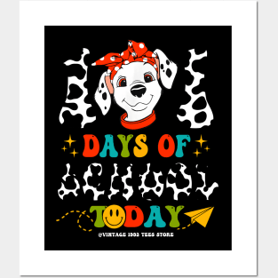 100 Days Of School Dog Boys Dalmatian Girls 100 Days Smarter Posters and Art